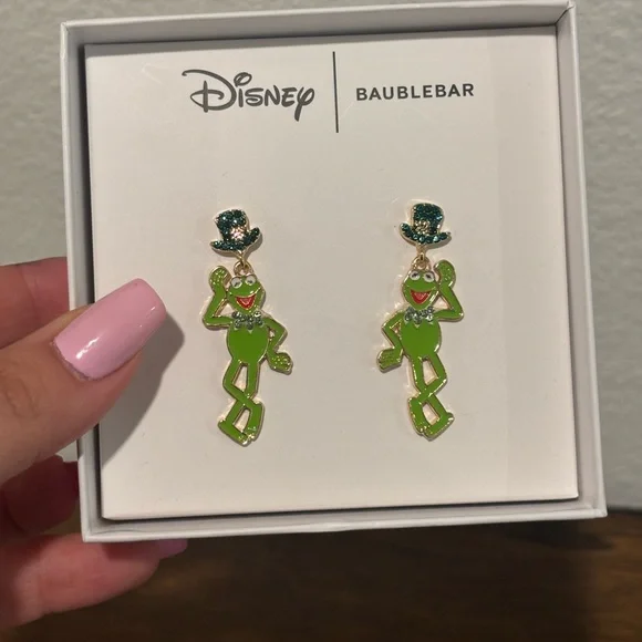 BaubleBar Green and Black Earrings - Picture 3 of 3